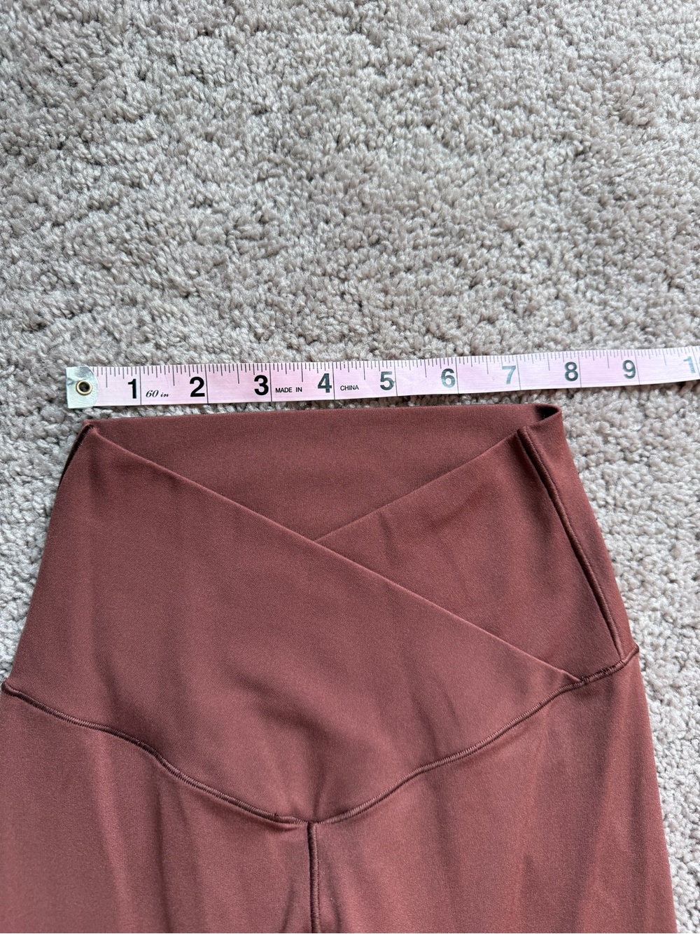 aerie offline Flared High-Rise Pants in Rust mocha chocolate Brown - Picture 5 of 9